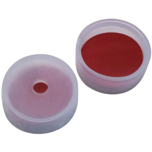 Tapones de PE transparentes ND20 LLG y septums adecuados
