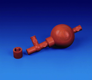 Propipetta in gomma rossa