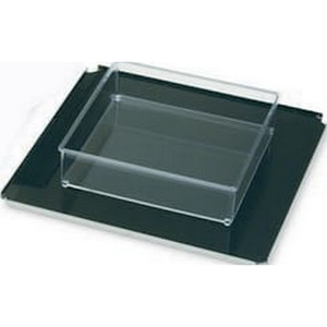 Piattaforma piatta, 300x300 mm, con tappetino in gomma antiscivolo