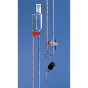 Micro burette con rubinetto diritto, secondo Bang, vetro borosilicato 3.3, Classe AS