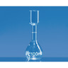 Matracci volumetrici per test zuccheri, classe B, vetro borosilicato 3.3, graduazioni bianche