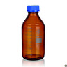 Bottiglia da laboratorio, in vetro borosilicato 3.3, GL45, colore ambrato