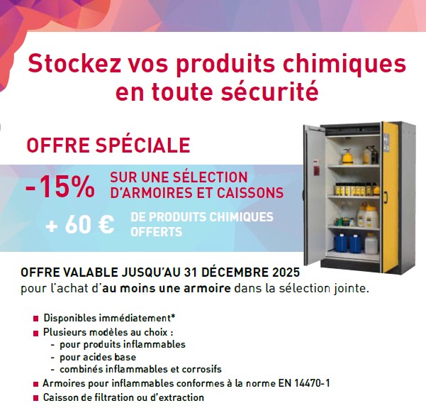 Stockez vos produits chimiques en toute sécurité