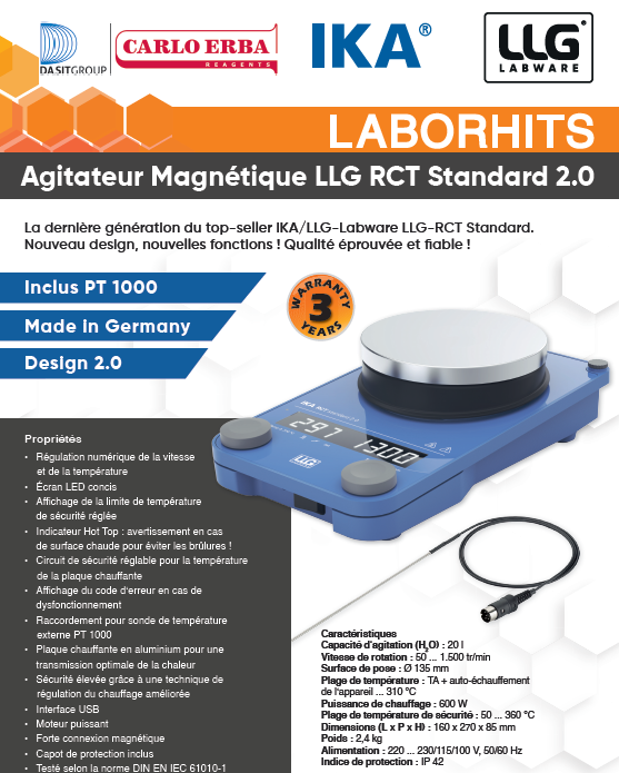Agitateur magnétique LLG RCT standard 2.0