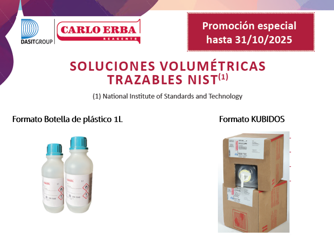 Soluciones volumétricas trazables NIST