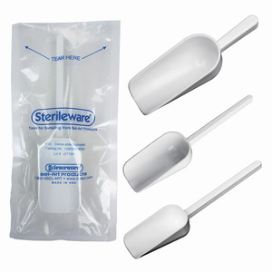Palas y cucharas tomamuestras, PS, estériles
