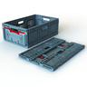 Folding Box maxi, PP, foldable and stackable, active lock
