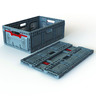 Folding Box maxi, PP, foldable and stackable, active lock Folding Box maxi, PP, foldable and stackable, active lock