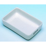 Incinerating dishes, porcelain, rectangular Incinerating dishes, porcelain, rectangular