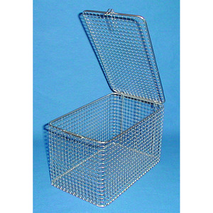 Cleaning baskets, stainless steel wire, Material Stainless steel, Width 150 mm, Depth 250 mm, Height 150 mm