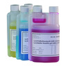 LLG-pH-Buffer solutions with colour coding in twin-neck dispensing bottles