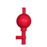 LLG-Safety pipette bulb, rubber, red