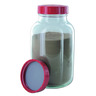 Wide-mouth bottles, clear and amber glass, PTFE-lined screw caps Wide-mouth bottles, clear and amber glass, PTFE-lined screw caps