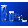 Botellas de borde rodado, vidrio sodocálcico con tapón de PE a presión