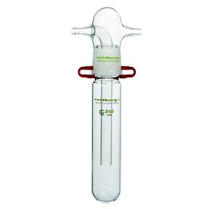 Trampa de condensación de vidrio de borosilicato 3.3, dos piezas