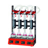Serial heating unit for reflow distillation