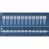 Microprovetta PCR in strip da 12 tappi separati