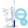Thermomètre de précision ACCU-SAFE, selon ASTM, étalonné, forme tige