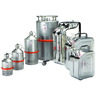Safety transportation containers for solvents