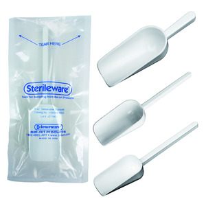 Sampling scoops and spoons, PS, sterile