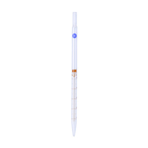 Pipetas graduadas para el cultivo de tejidos, vidrio transparente, graduación de mancha ámbar