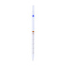 Graduated pipettes for tissue culture, clear glass, amber stain graduation
