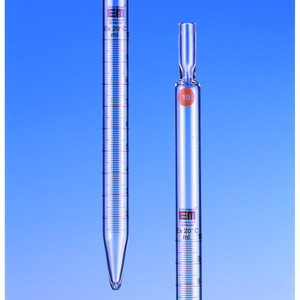 Pipetas graduadas para el cultivo de tejidos, vidrio transparente, graduación de mancha ámbar