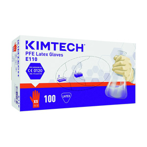 Guantes desechables Kimtech PFE, látex
