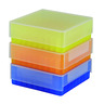 Cajas criogénicas, PP, 81 pocillos, esterilizables en autoclave Cajas criogénicas, PP, 81 pocillos, esterilizables en autoclave