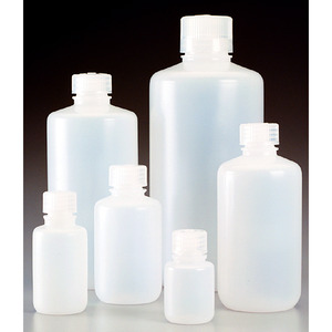 Frascos de cuello estrecho Nalgene™ Economy, HDPE, con cierre de rosca, PP