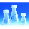 Wide-mouth-Erlenmeyer flasks, PP, with screw neck