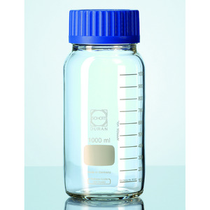 Frascos de boca ancha con cuello GLS 80<sup>®</sup>, DURAN<sup>®</sup>, transparentes, con tapón de rosca