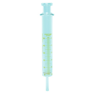 Gas syringes, FORTUNA, soda lime glass