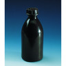 Narrow-mouth bottles, with screw cap, LDPE, amber
