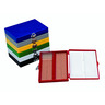 Boîte de stockage à code couleur, pour lames de microscope