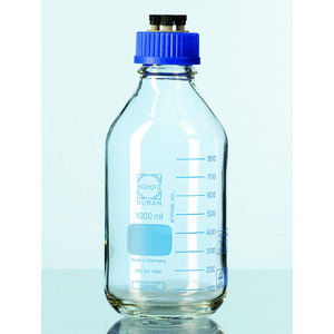 Frasco DURAN<sup>®</sup> HPLC, sistema completo, tapón de rosca de 4 puertos