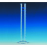 Eprouvette, en verre borosilicaté 3.3, forme haute, classe A, graduations bleues