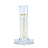 Measuring cylinders, DURAN,  low form, class B, amber stain graduation