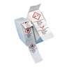 Etichette di pericolo GHS, auto-adesive, rotolo in scatola dispensatrice