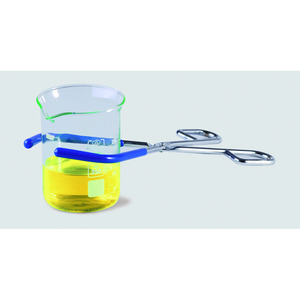 Pinza para vasos de precipitados, de acero cromado
