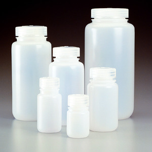 Wide-mouth bottle Nalgene Economy, HDPE, with screw cap, PP