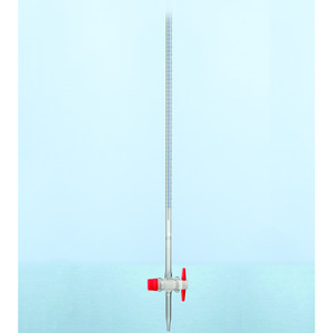 Burette with straight standard ground stopcock, DURAN, class AS