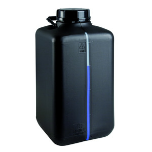 Bidón de seguridad con tiras visuales, HDPE, conductor electrostático, con aprobación de la ONU