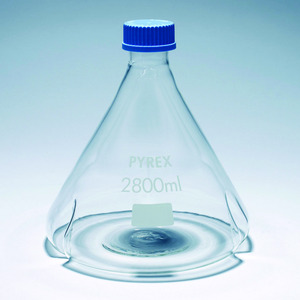 Matraces con deflectores Fernbach, vidrio Pyrex<sup>®</sup>