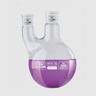 Round bottom flasks with two necks, parallel arm, borosilicate glass 3.3