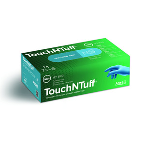 Guantes desechables Touch N Tuff<sup>®</sup> Blue, nitrilo