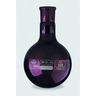Round bottom flasks, borosilicate glass 3.3, amber