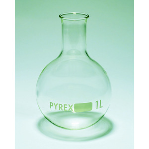 Matraz redondo, base redonda, cuello estrecho, Pyrex<sup>®</sup>