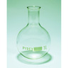 Flasks, boiling, round bottom, narrow neck, Pyrex