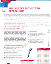 Analyse des produits en pétrochimie